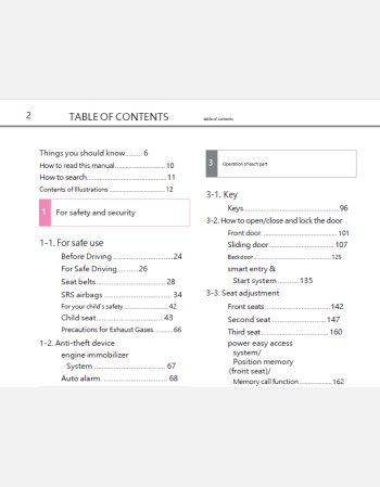 toyota vellfire 2016-2017 owners manual in english 